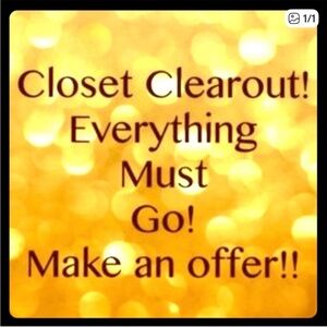 Closet Clearout Reasonable Offers Accepted